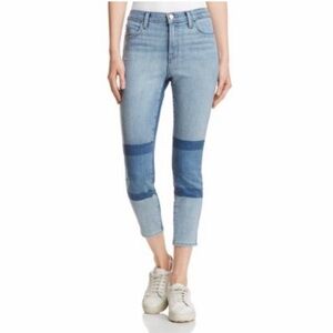 J Brand high-rise Alana crop Soho jeans 29 multicolor stripes color block 2 tone